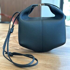 Polène Béri Textured Black Bag